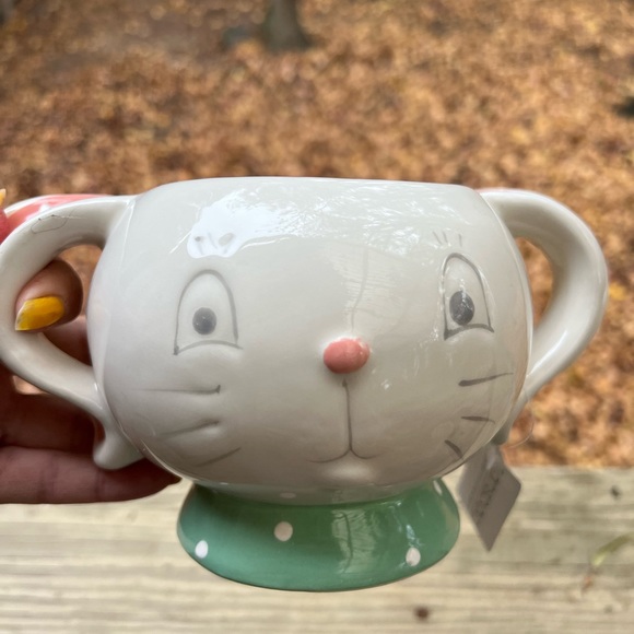 JOHANNA PARKER Transpac Bunny Mug Bowl NWT NEW New - Picture 8 of 10